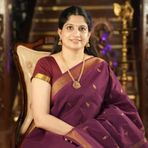 Dark Purple or Nagapazham All Self Dual Butta & LIC border
