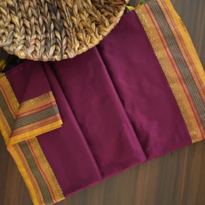 Wine w/ Mustard Multi Lines Border