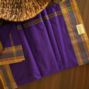 Violet w/ Mustard and Magenta Lines border