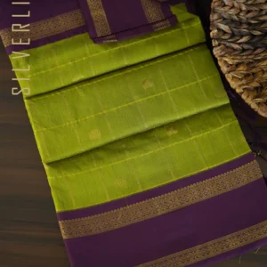 Olive Green w/ Dark Purple Big Checks and Retta pet Border