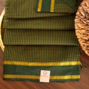 Bottle Green All Self Mini Checks & Retta Pet Border