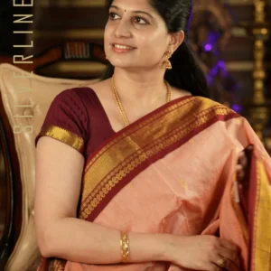Peach w/ Kumkum Vairaoosi and Butta
