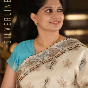 Ivory Madhubani Print