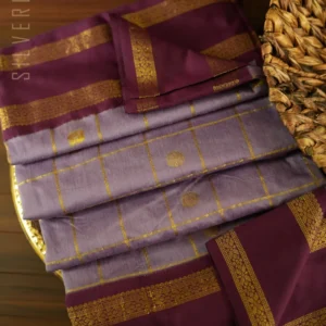 Lavender w/ Dark Purple Big checks and Retta pet Border