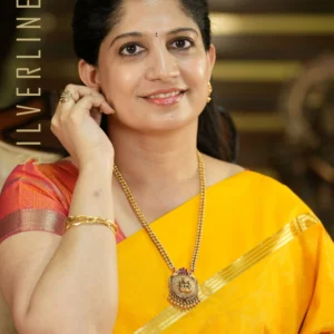 Mango Yellow All Self Jacquard Zari Weaving