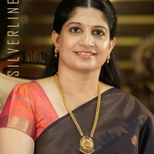 Dark Purple w/ Sandal Gopuram Border
