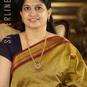Golden Mustard w/ Kumkum Red Border and Checks
